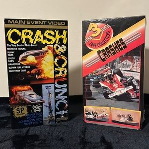 Crash & Crunch and Crashes 3 Tape Collection~VHS Bundle